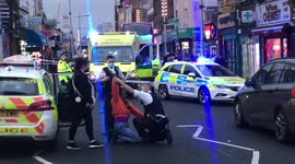 Peckham stabbing on Rye lane in broad day light as on lookers gather