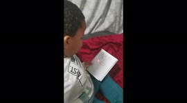 Impressionable South African toddler describes different shapes.