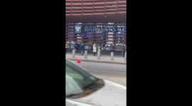 Pop-up covid testing at The Barclays Center NYC