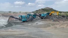 Stone Aggregate crushing with a 250TPH stone crusher for getting Road metal