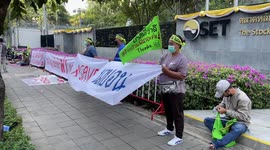 Protesters converge on Thai stock exchange over plans to destroy village for new industrial estate