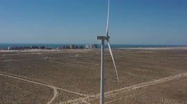 Aerial view of the Puerto Peñasco bay in Sonora, Mexico. landscape of beach, sea, hotel and real estate industry. Gulf of California desert. Sea of Cortez, Bermejo Sea