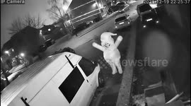 Mystery Santa caught sneaking around neighbourhood leaves hidden treats for residents