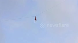 Adrenaline rush as kite pulls man off his feet, lifts him high into the air