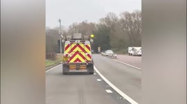 Dozens of Western Power vans join funeral cortege in memory of electrical engineer