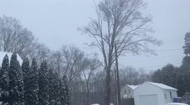 US: Winter Weather Brings Inches Of Snow To Connecticut On Christmas Eve