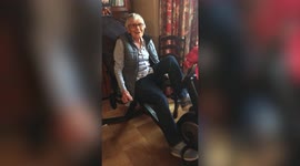 100-year-old woman cycles the length of Great Britain on a static bike