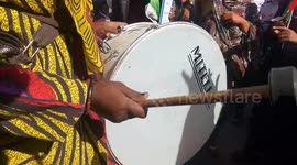 Activists' interviews during women protest after reports of rape in Khartoum, Sudan