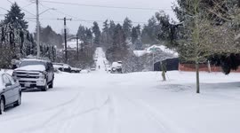 Check out the epic snow storm that hit Seattle