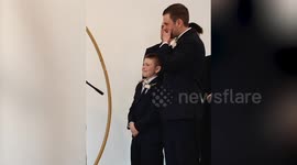 Heart-warming moment US bride makes vows to new stepson at her wedding