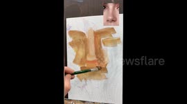 A short guide to drawing a female portrait, Moscow, Russia