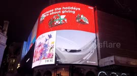 Eros statue blocked with barriers after NYE, London 2022