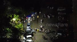 Brazil Welcomes 2022: São Paulo Fireworks, drone footage