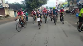 Blindfolded 11-year-old boy cycles for 20 km to raise awareness on violence against women in India