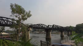 Death Railway bridge over the River Kwai quiet during pandemic