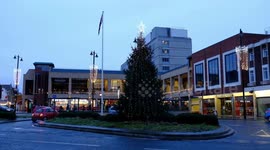 UK residents left baffled after town hall bosses erect fir - only half decorated