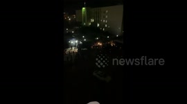 Thousands of furious Kazakh protesters gather outside police department