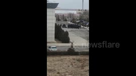 The airport in Aktau Kazakhstan suspended its work