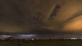 Lightning And High Winds Swallow Phoenix on August 16th 2021