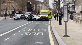 Cae crashed into an ambulance outside Cabinet Office