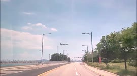 The plane I took on my way to travel.