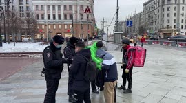 Document verification and detention of illegal immigrants in Moscow, Russia