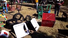 Civic body engineers recycle waste into decorative items in central India