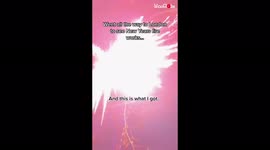 Girl receives shock as she is struck by stray firework during New Year's celebrations in London