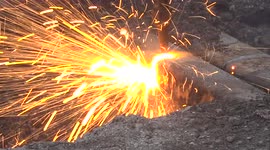 The Last Ever Main Railway Line In The UK To Run Along A British Road Has Been Torn Up After 150 Years In Weymouth Dorset.