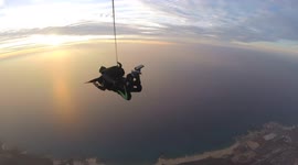 Skydiving in the most beautiful place in Israel at Habonim beach