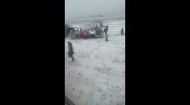 In Belgorod, the plane skidded out of the runway