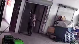 Elevator suddenly crashes down shaft SECONDS after man exits in China