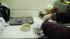 Palestinian chef Hana Al-Wakeel cooks healthy food at healthy home store