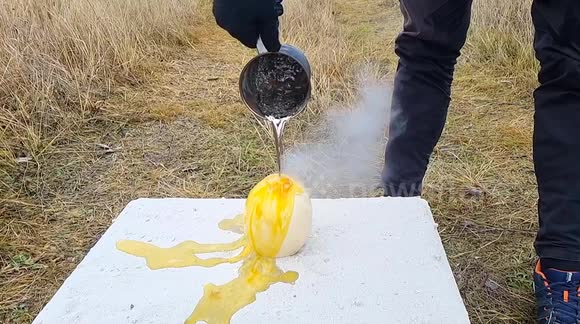 YouTuber pits molten lead against ostrich egg in oddly satisfying 'experiment'