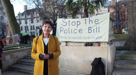 Caroline Lucas MP, Green Party of England and Wales, Protest Against the Policing Bill