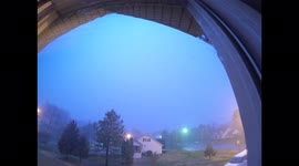 Nighttime Tornado Warning Over Lone Oak, KY While We Are Sound Asleep