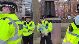 Medical Cannabis protest Westminster square
