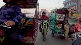 Take a wild ride with a Canadian woman amid crazy traffic in Pakistan