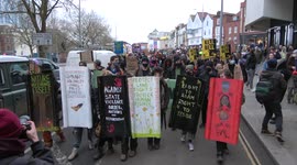 Kill the Bill protesters bring riot shields to Bristol demonstration