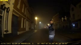 Shocking moment 'drunk' UK man leaps onto taxi bonnet and then ATTACKS driver