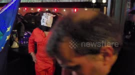 Police attempt to enforce noise laws on Kill The Bill protesters as they wait to hear the outcome of the amendments of the Police Bill