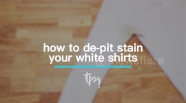 White tool for the job: use this hack to remove armpit stains on whites