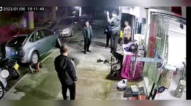 Hilarious moment French bulldog throws up after smelling man's shoes