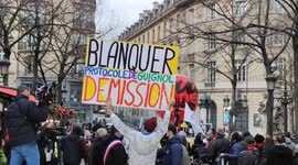 Paris teachers march against Covid restrictions after learning education minister was in Ibiza