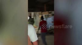 Landslide causes 25 homes to collapse into canal in Thailand