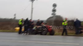 Quad bike gang pulled over by police in South Cave, East Yorkshire