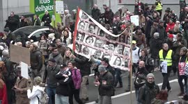 Thousands protest COVID health pass and other restrictions in Belgian capital