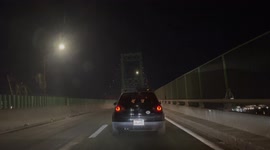 Traffic Collision on southbound Vincent Thomas Bridge in San Pedro California. Sunday January 23, 2022 - 7:26PM