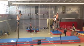 Chilly and Fly; Russian cradle