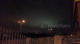 Eerie glow over London